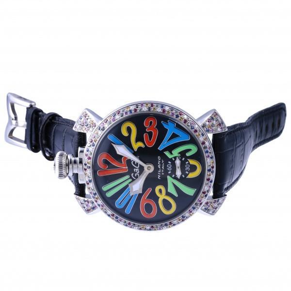 GaGa MILANO（ガガミラノ） マヌアーレ 5010.2D ブラック文字盤 新品