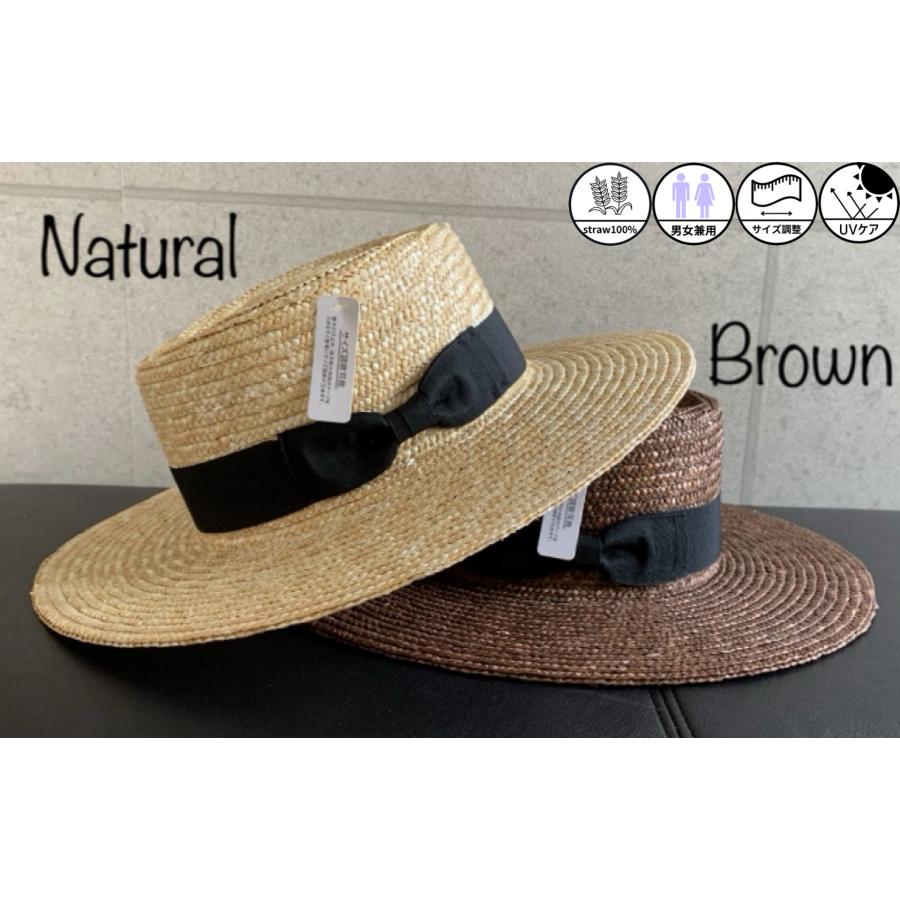 帽子 カンカン帽 つば広 ブレード ポークパイ風 麦わら帽子 メンズ