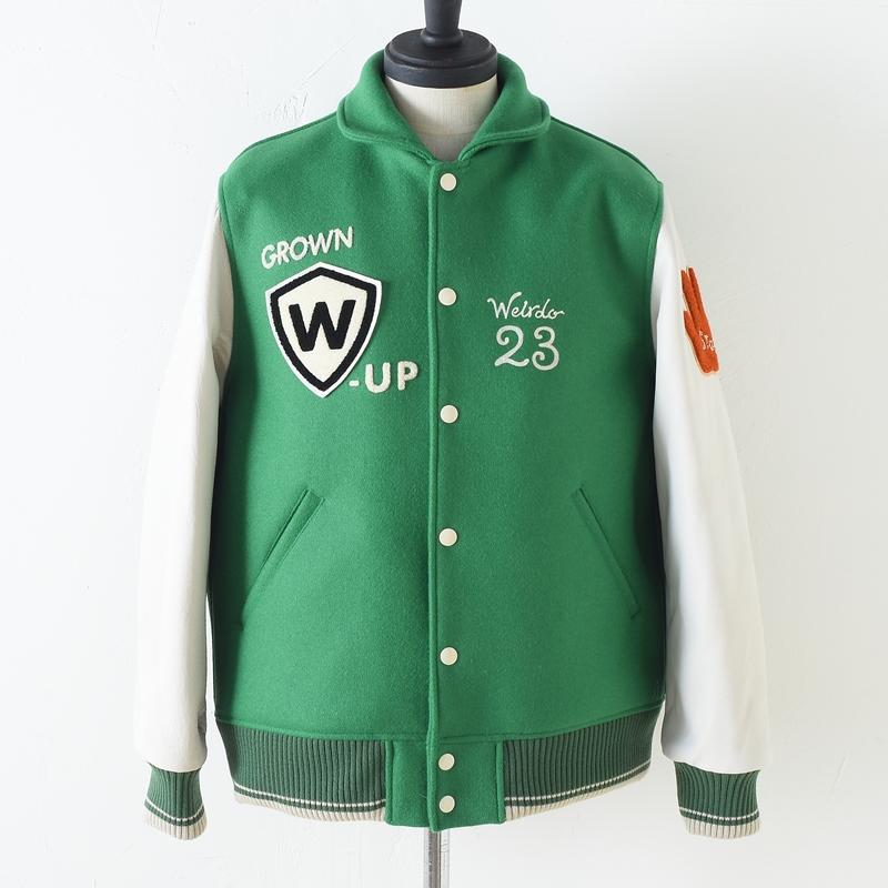 WEIRDO（ウィアード） ウィア−ド Weirdo - STADIUM JACKET GREEN