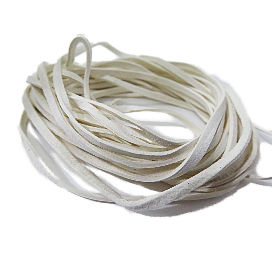 鹿革紐 ネックレス 3mm 100cm 北米ワイルドディア カスタムビーズ