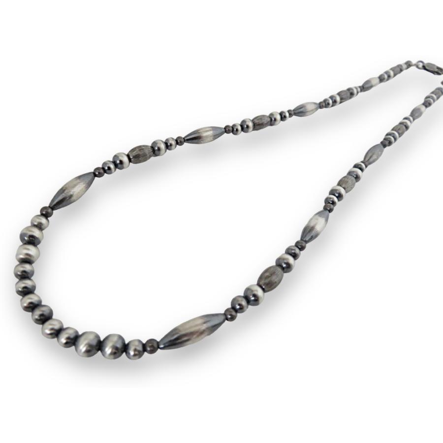 ナバホ ハンドメイド シルバー925 ナバホパールビーズ ネックレス