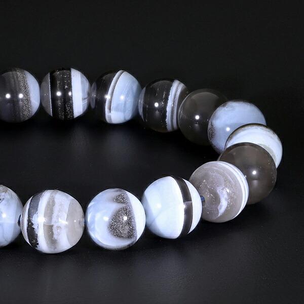 オパール インド産 ブレスレット 10.3mm 18.5cm メンズL レディースLL