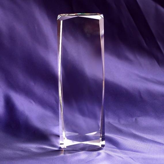 ペーパーウェイト 50x50x150mm クリスタルガラス 24面 四角柱