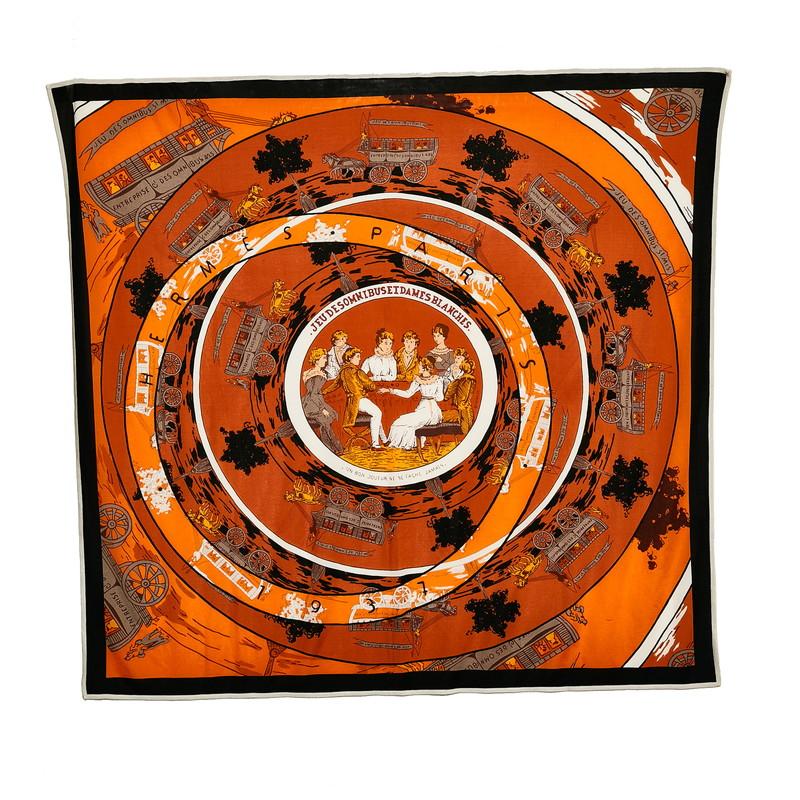 HERMES（エルメス） カレ90 JEU DES OMNIBUS ET DAMES BLANCHES