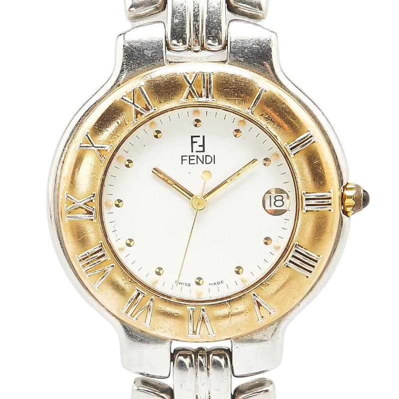 FENDI（フェンディ） 腕時計 900G クオーツ ホワイト文字盤 ステンレス