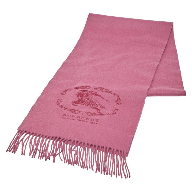 BURBERRY（バーバリー） マフラー ピンク カシミヤ レディース 【中古