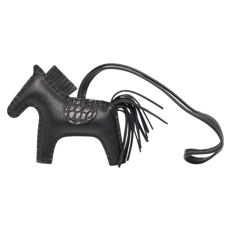 HERMES（エルメス） ロデオPM ペガサス バッグチャーム ソーブラック