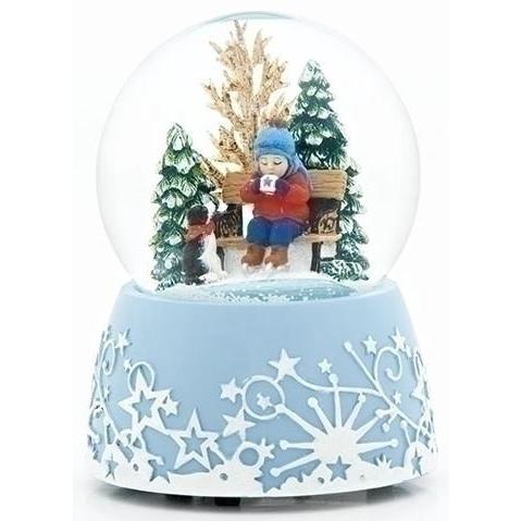 スノードーム スケート 子供 スノーグローブ 雪景色 ウォータードーム
