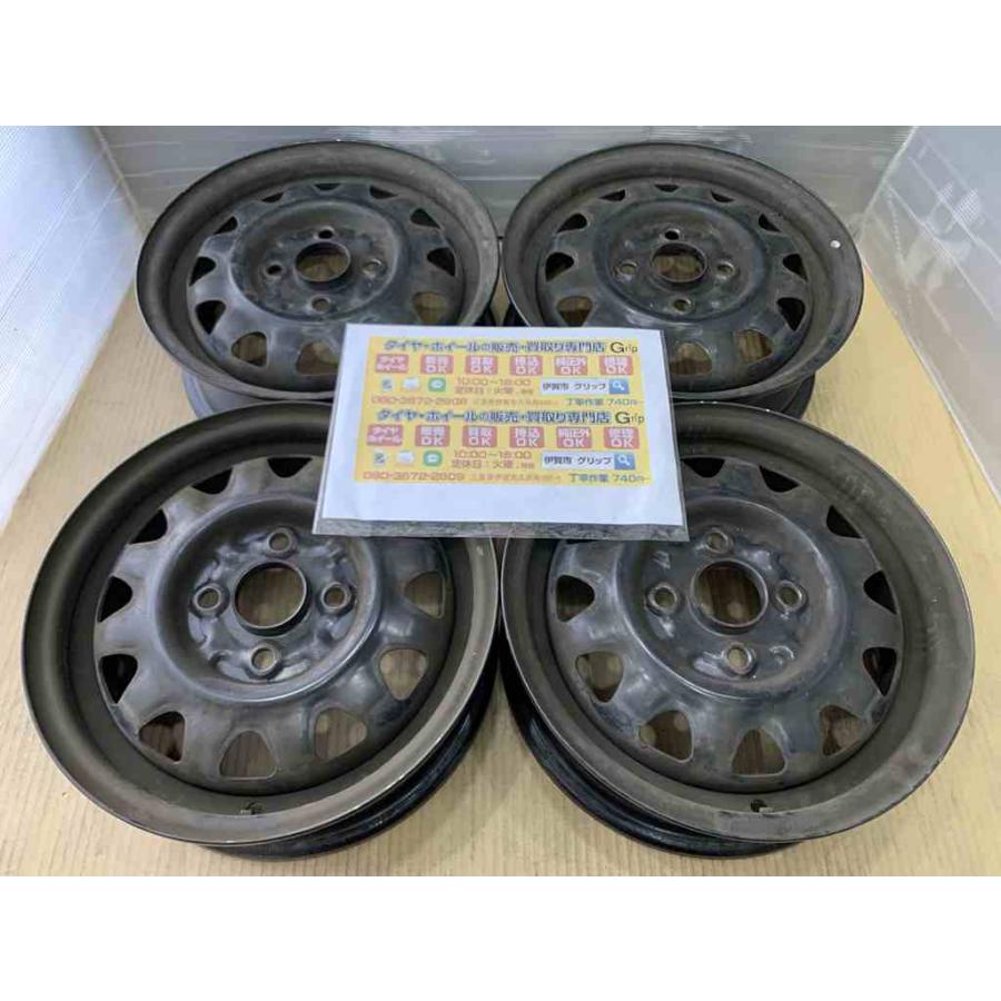 ダイハツ（DAIHATSU） 昭和 純正系 スチールホイール 13 4.5j 実測 +45