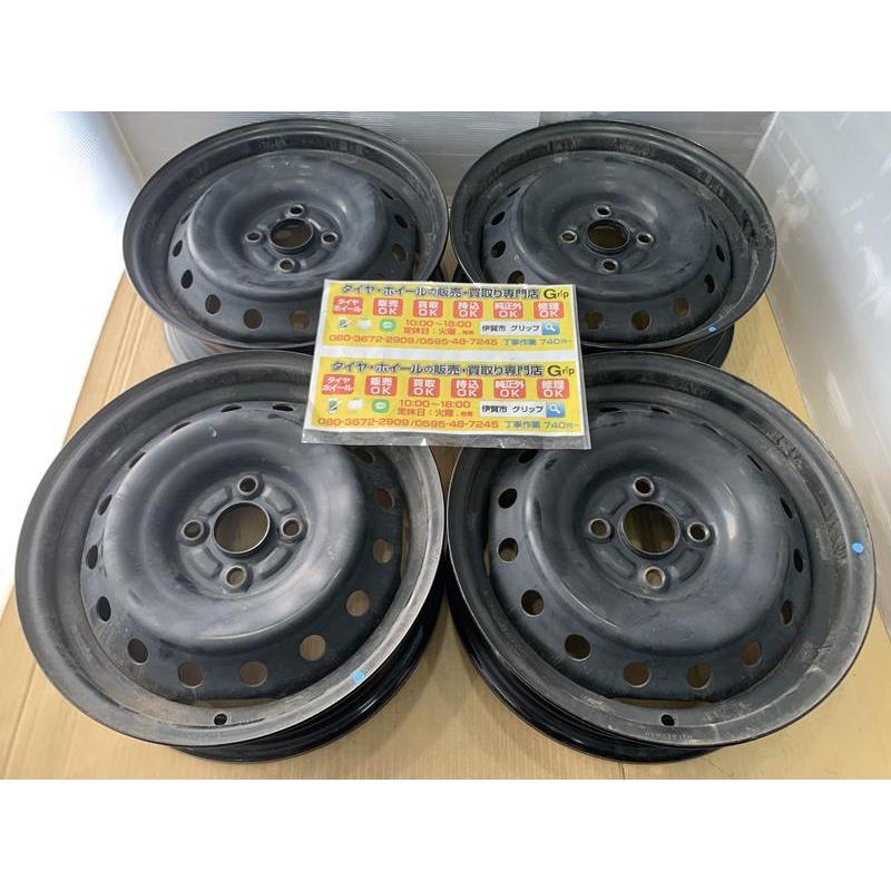 スイフト スズキ スイフト 純正スチールホイール 15 5j +40 ブラック