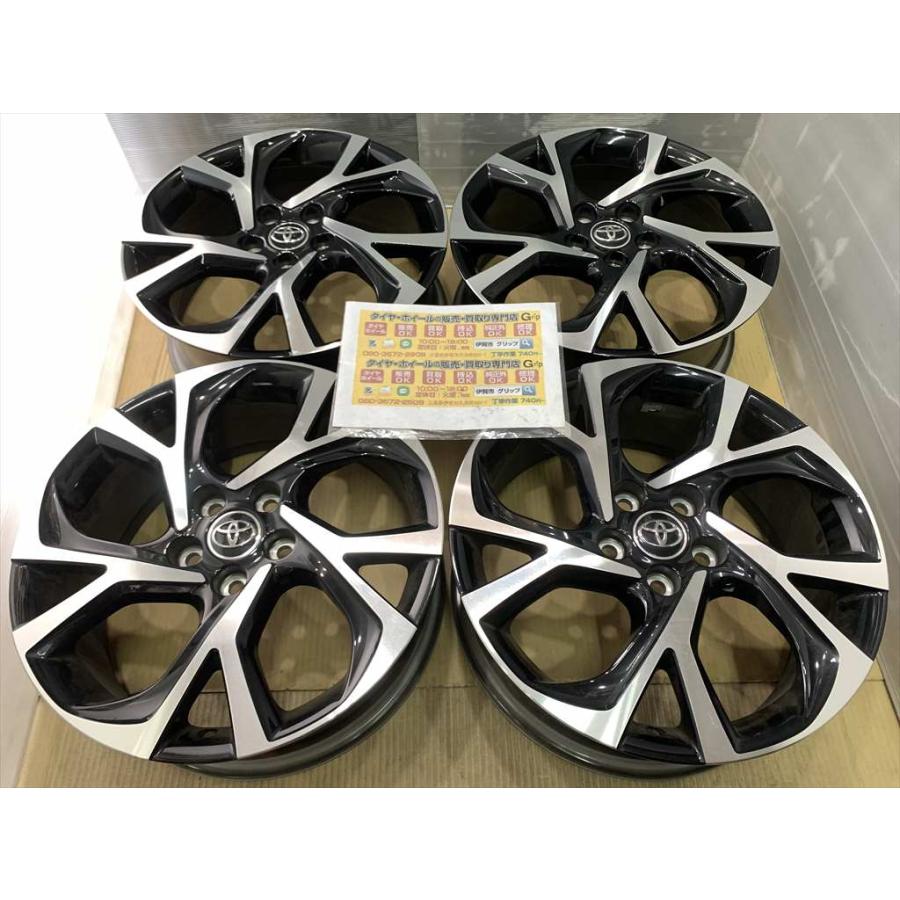 C-HR TOYOTA C-HR 純正アルミホイール 18 7j +50 ブラックポリッシュ 5