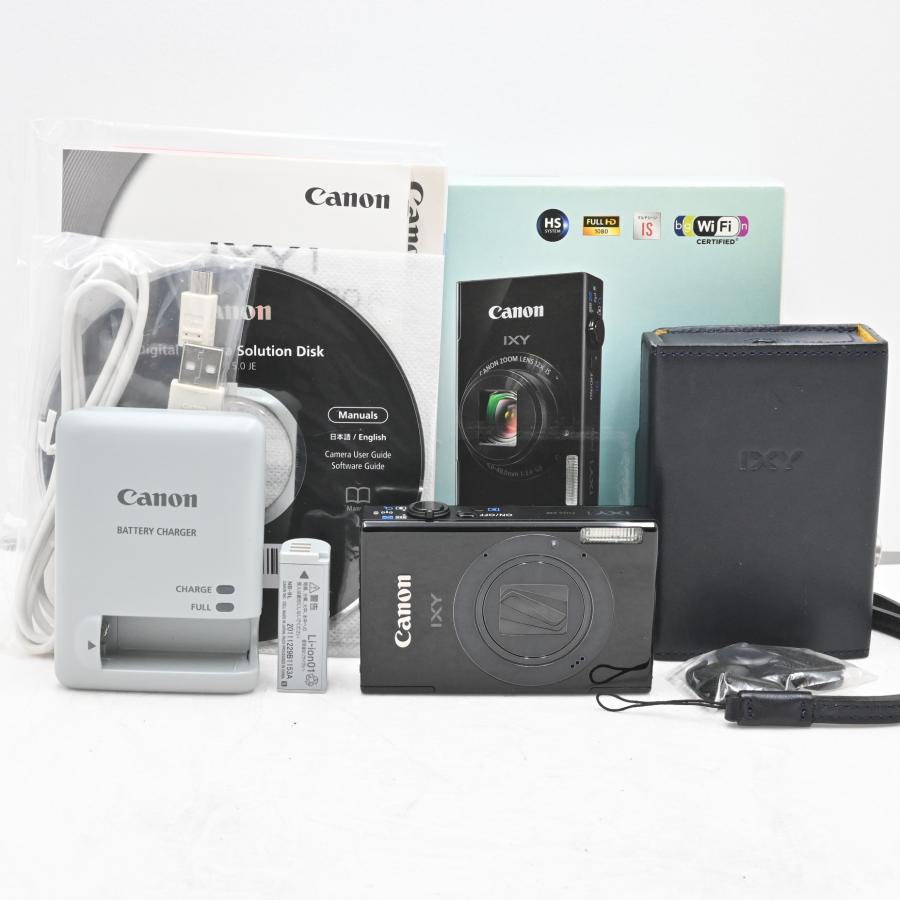 極上品Canon デジタルカメラ IXY 1 ブラック 光学12倍ズーム Wi-Fi対応