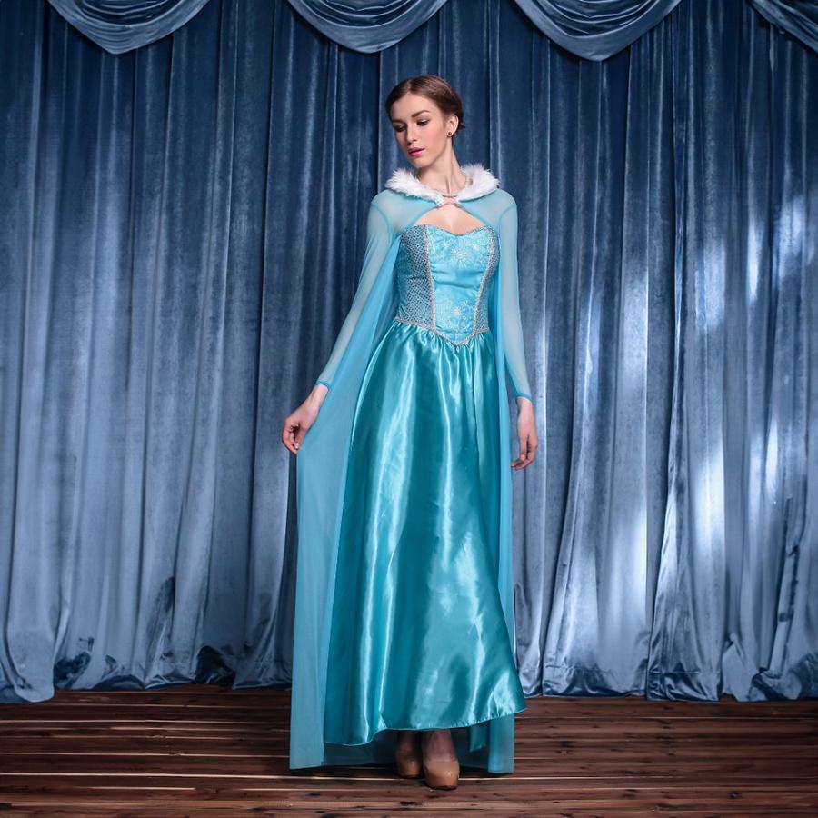 アナと雪の女王 エルサ ドレス コスプレ 衣装 大人用 ハロウィン 仮装