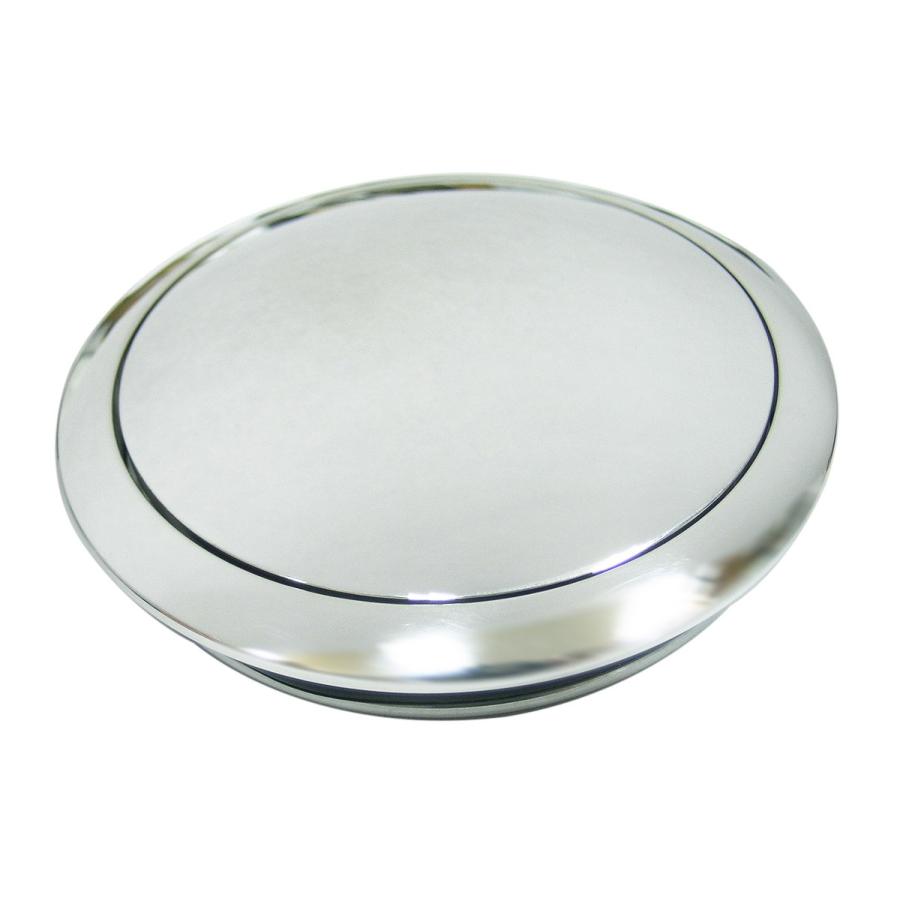 9穴用 ビレット アルミポリッシュ ホーンボタン 3インチ 76mmタイプ