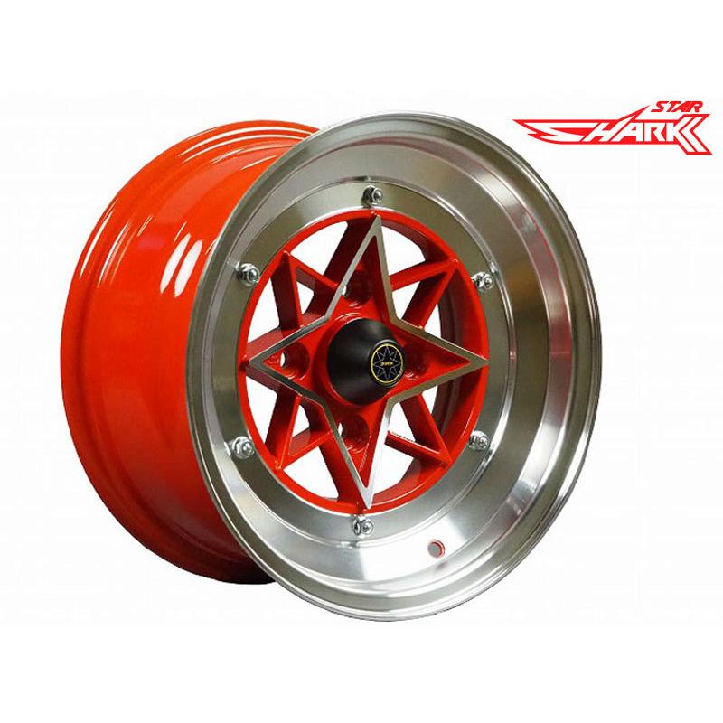 旧車 スターシャーク ±0 1470 14インチ 7J 114.3-4H アルミホイール1本