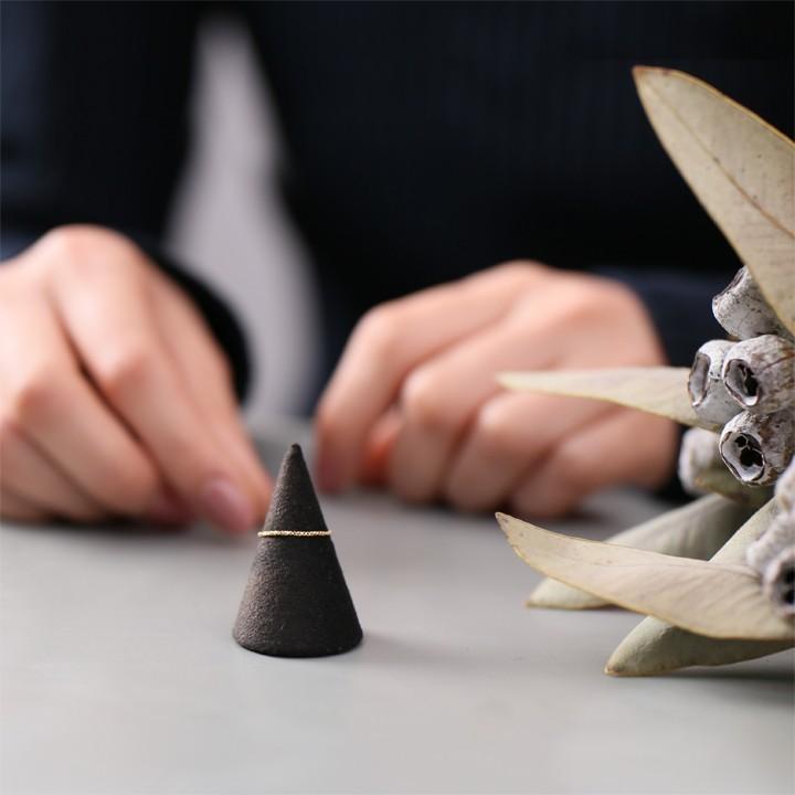 DEVAS 18金 リング k18 ピンキーリング k18リング チェーンリング