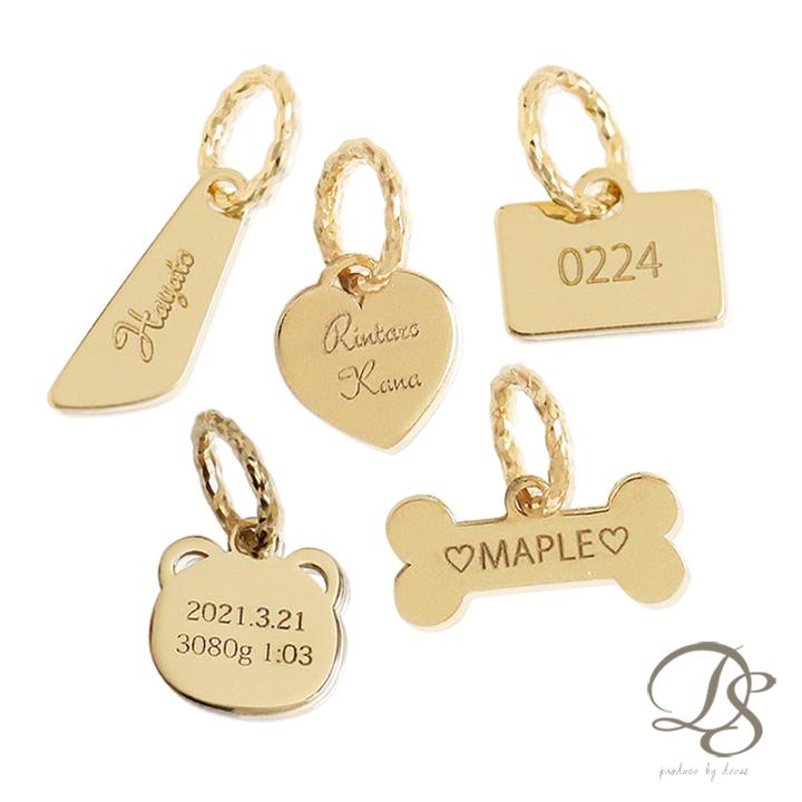 DEVAS 18金 ペンダントトップ k18 レディース セミオーダー 刻印