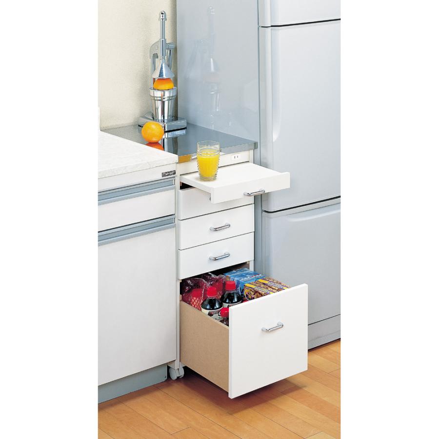 dinos（ディノス） ［幅30奥行55cm］ ステンレス天板隙間収納 引き出し