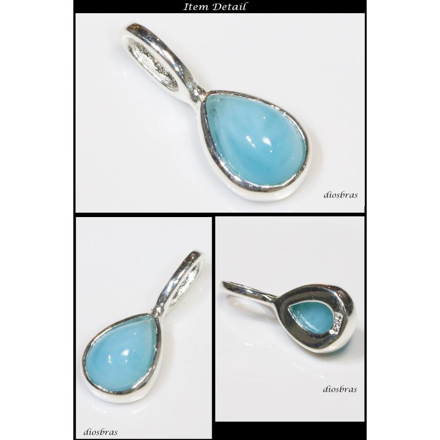 ラリマー ペンダント オーバル トップ 雫型 しずく ドロップ型 ナバホ