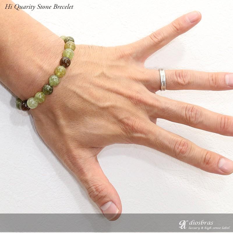 グリーンガーネット ブレスレット 9ミリ玉 約9mm 数珠パワーストーン