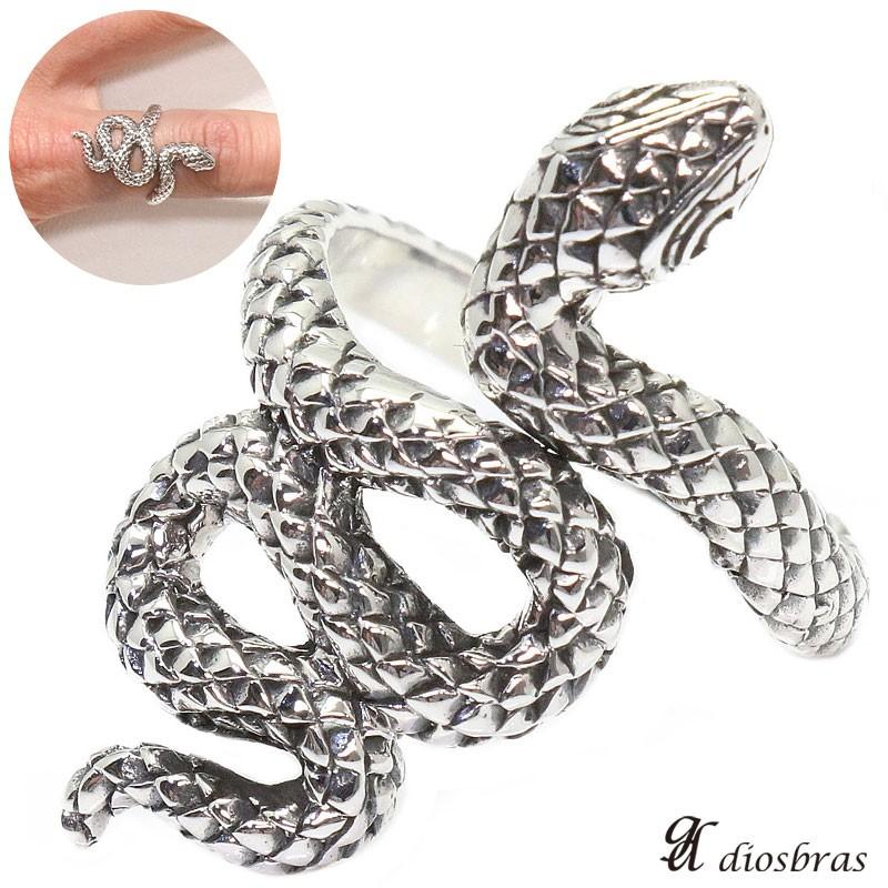 シルバーリング スネーク リング シルバーアクセサリー 十字架 クロス