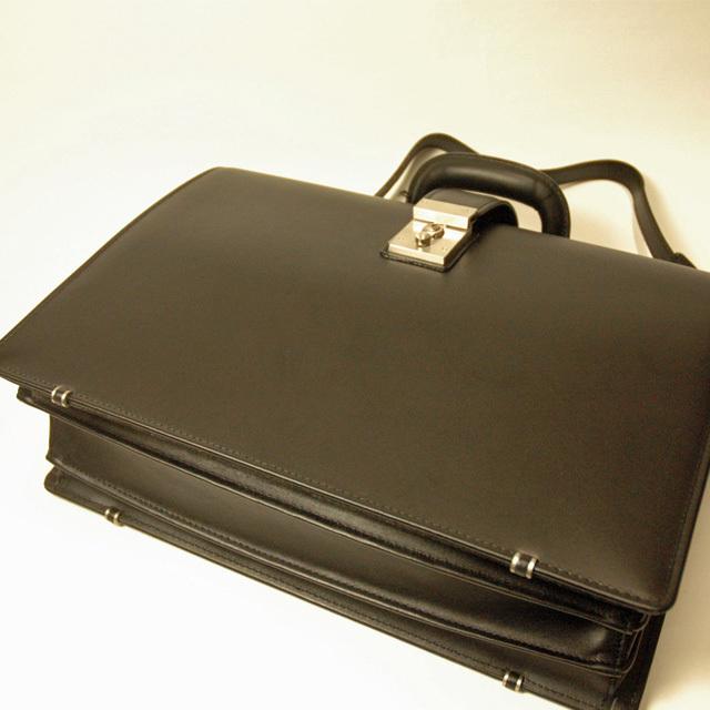 ダレスバッグ 牛革 青木鞄 ジーニアス 口枠部 手縫い 日本職人