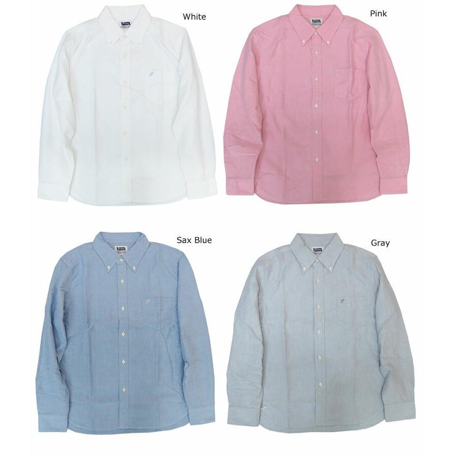 Pherrow's（フェローズ） 長袖 コットン オックスフォード B.D ボタン