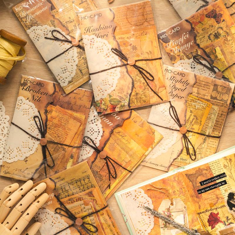 コラージュ 素材 デザイン ペーパー コーヒー 珈琲 ジャンクジャーナル