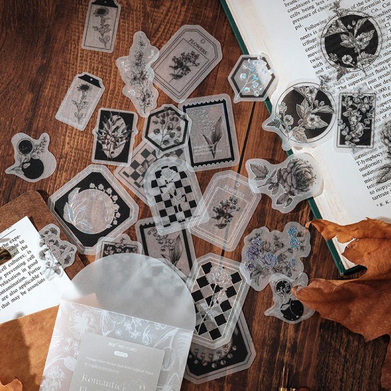 コラージュ 素材 シール ジャンクジャーナル アンティーク