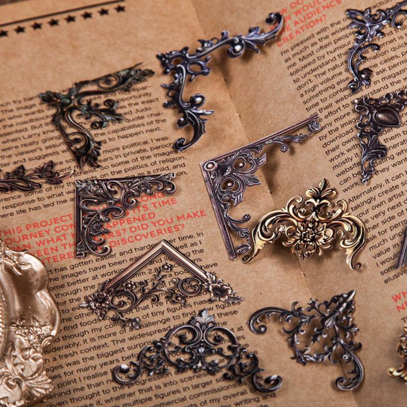 コラージュ 素材 シール 額縁 角 コーナー 装飾 飾り ジャンク