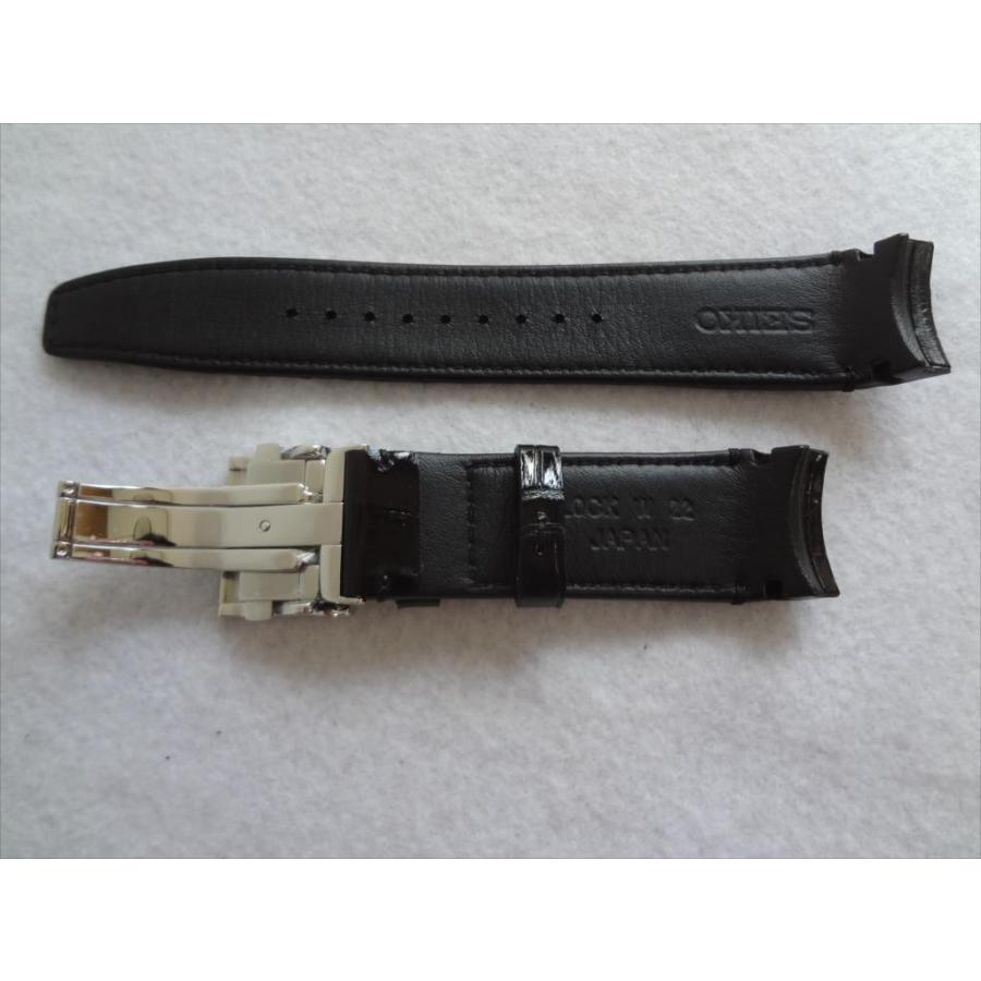 SEIKO 純正 腕時計 バンド アストロン クロコダイル レザーベルト 22mm