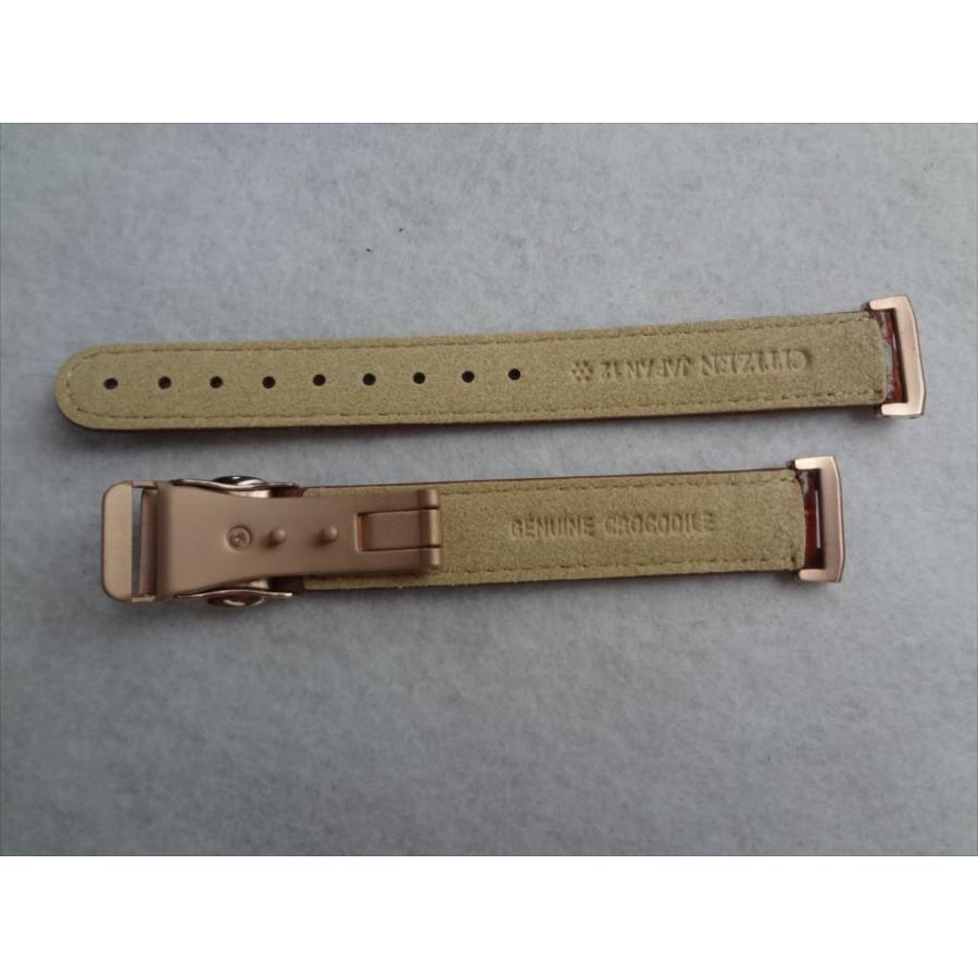 Citizen クロスシー 純正 12mm クロコダイルベルト EC1112-06A 用