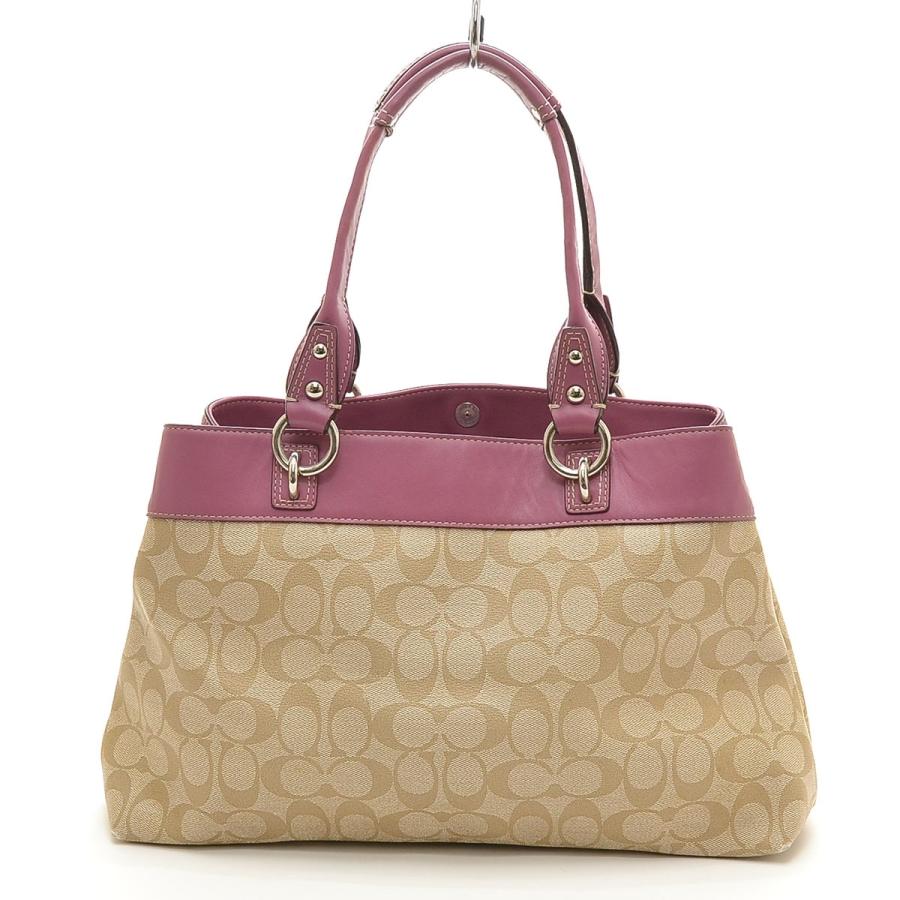 COACH コーチ トートバッグ シグネチャー F15707 PVC レザー