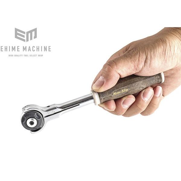 ベッセル VESSEL HRH3-SW 9.5sq.ウッディスイベルラチェットハンドル