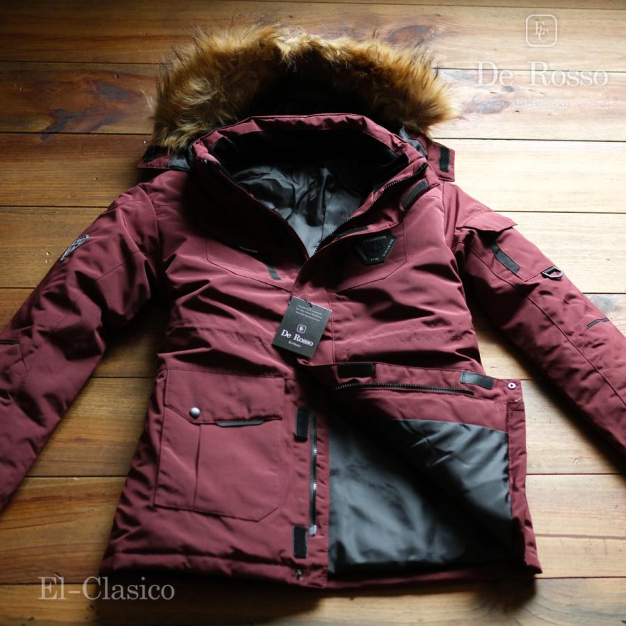 新品*De Rosso* Filling90% ダウンジャケット ワイン 赤 デロッソ 防寒