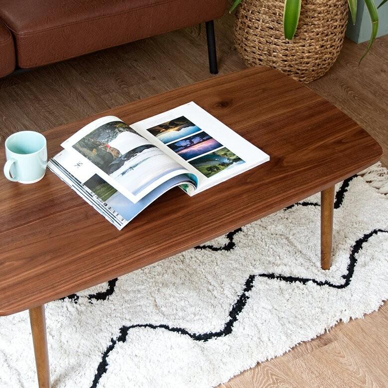 ローテーブル 折りたたみ 北欧 天然木 リビングテーブル センター