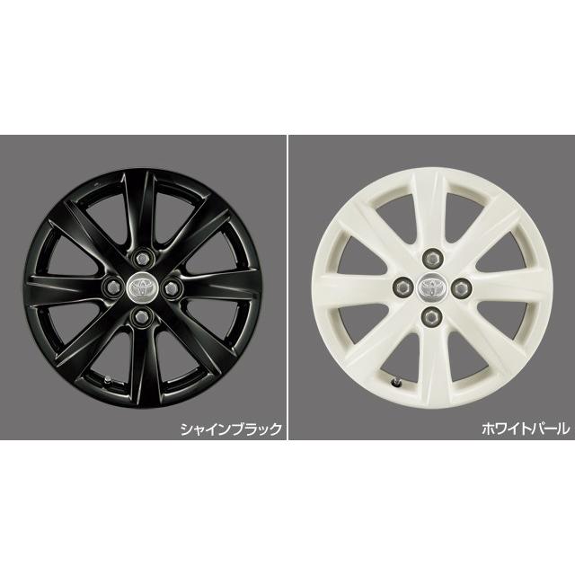 アクア 10系 4型：純正 カラーホイール 4本 1台分(廃盤 残り在庫わずか
