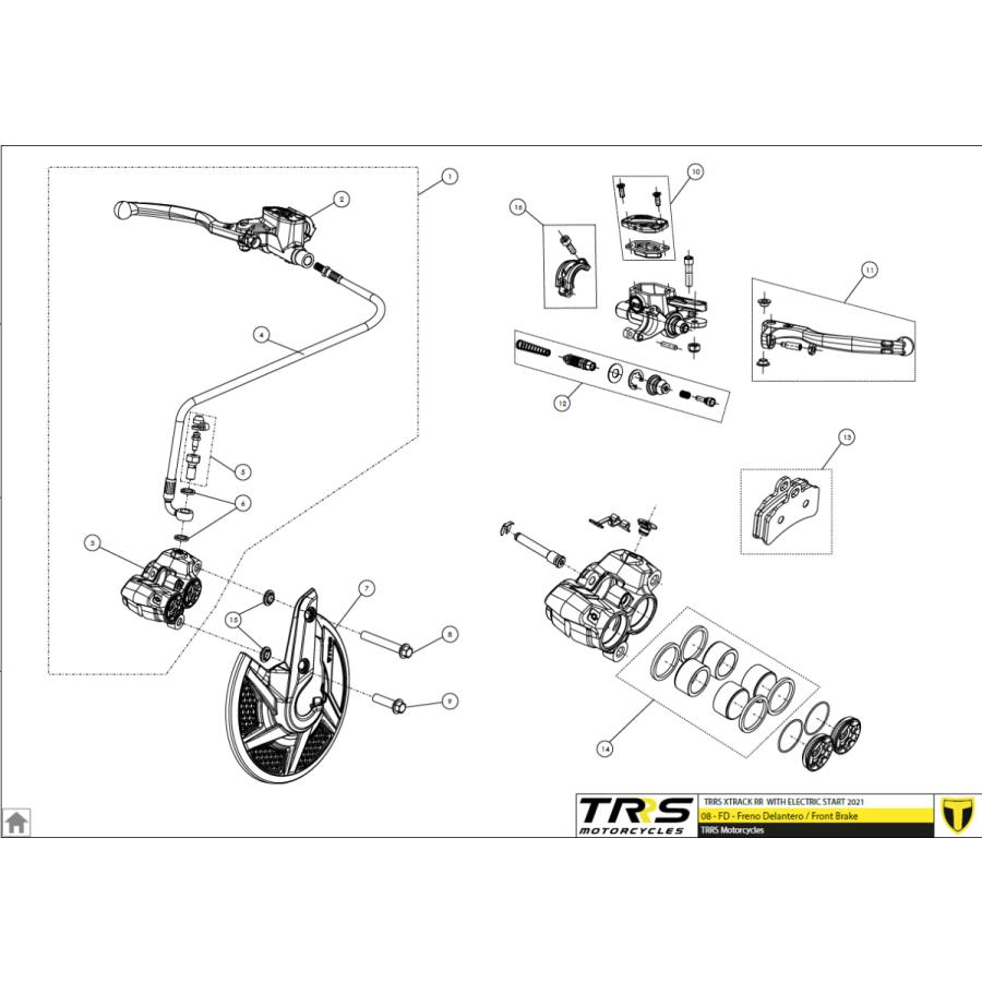 70356 ブレーキレバー TRRS ラガレーシング : エトスデザイン - 通販