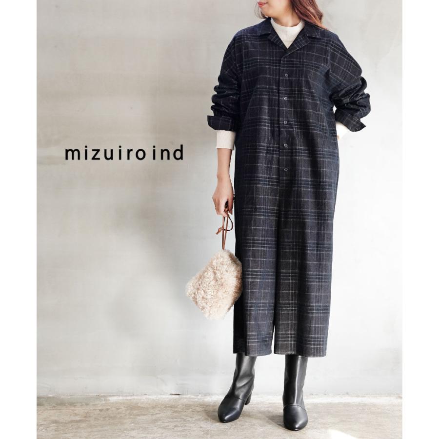 mizuiroind（ミズイロインド） チェック オールインワン レディース