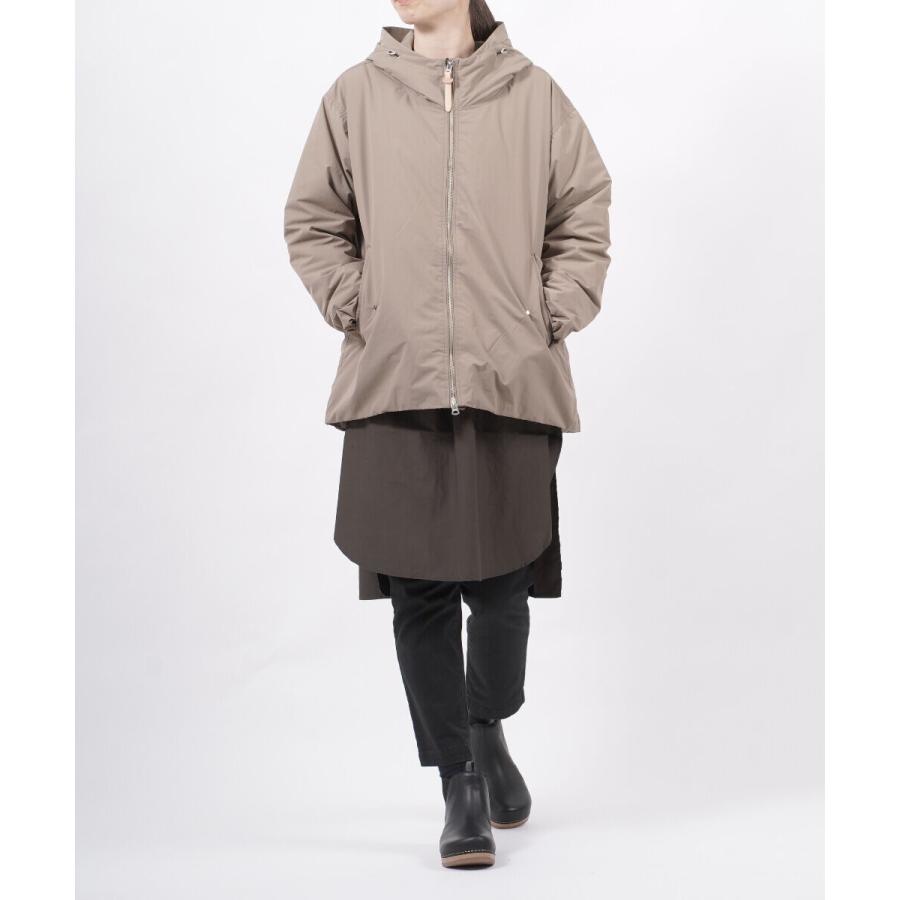 ロフトラボ ダウンコート フーデッドミドルレングスダウンジャケット