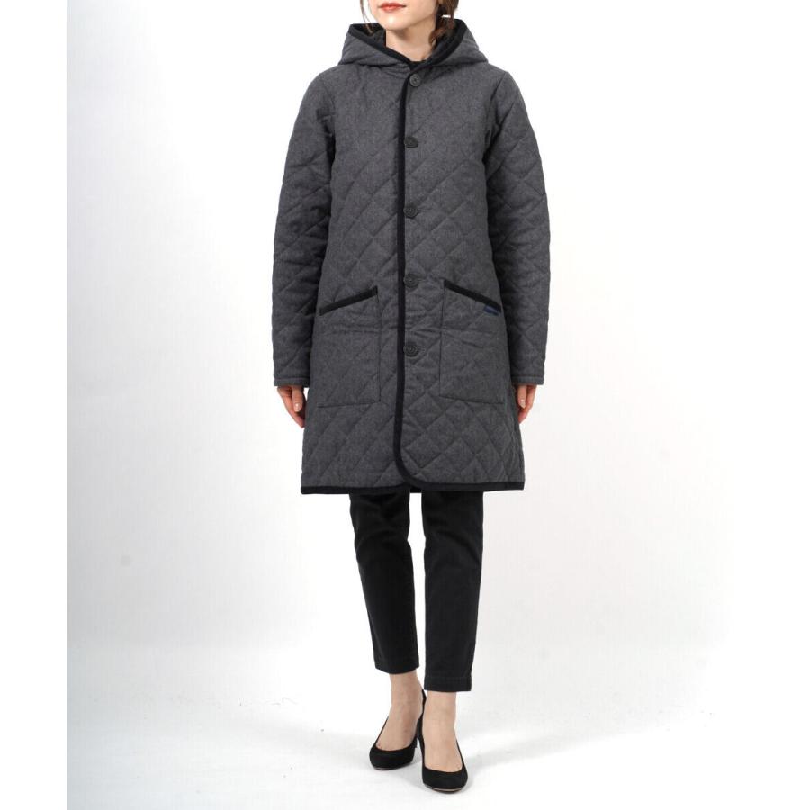 LAVENHAM（ラベンハム） キルティングコート ロング ウールブランドン