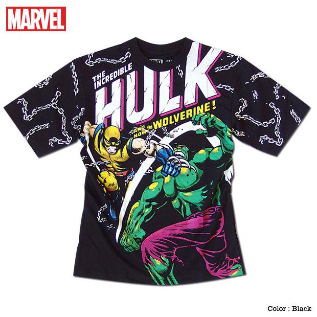 MARVEL（マーベル） ハルク X-MEN ウルヴァリン プリント Tシャツ