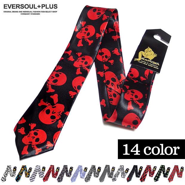 ネクタイ スカル ロック パンク バンド 衣装 骸骨 ガイコツ ドクロ 総