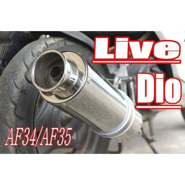 ライブディオ用ステンレスマフラーAF34/AF35 ライブディオZX ライブ
