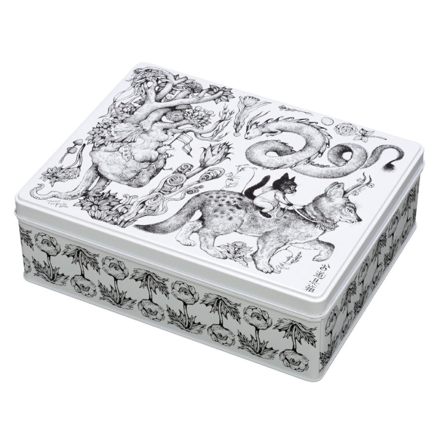 ヒグチユウコ ホルベイン 2020コラボ・ブリキ角缶 猫と奇獣、妖花たち