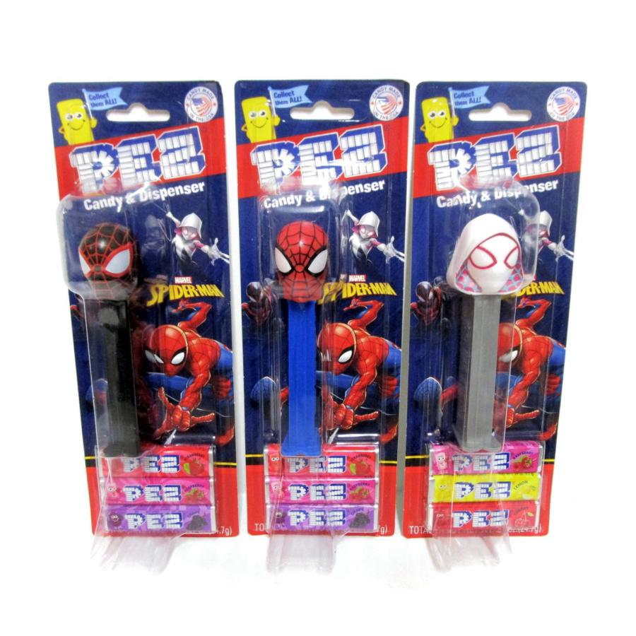 PEZ スパイダーマン ディズニー マーベル 3点セット スーパーヒーロー