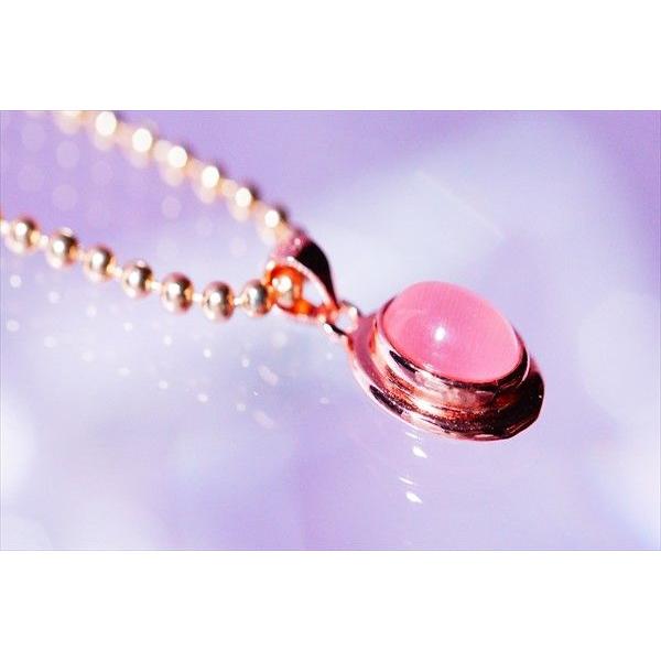 天然石 オーバルカボションカット ピンクムーンストーン装飾 ピンク