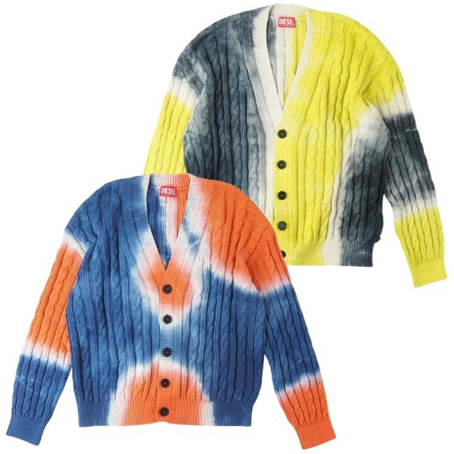 DIESEL（ディーゼル） k-jonny ケーブル編み ダイダイ コットン ニット