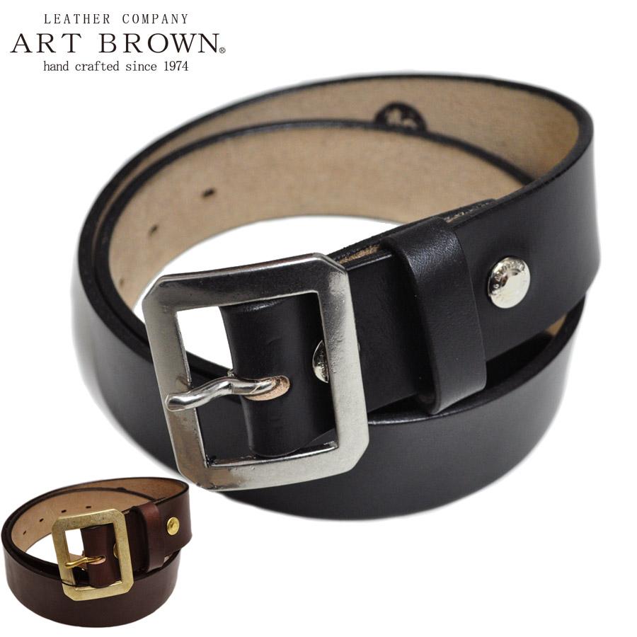 ART BROWN（アートブラウン） ベルト 40mm ギャリソンベルト クロム