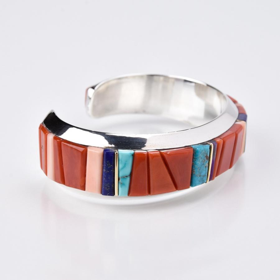 Indian Jewelry FUNNY公式ストア ナバホ族 ウェス・ウィリー インレイ